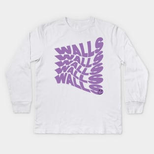 Purple Walls Kids Long Sleeve T-Shirt